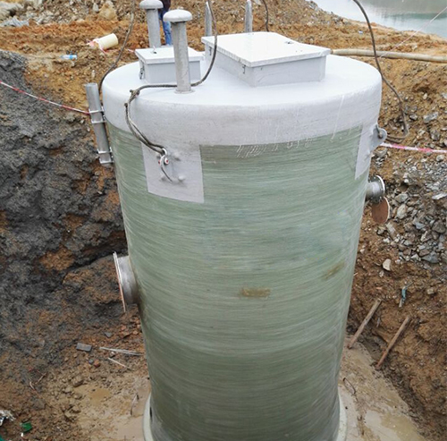 阜新正规一体化雨水泵站施工